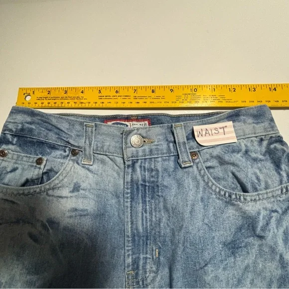 Y2K VTG Old Navy Blue Jeans Acid Wash Tie dyed Artsy Flared jeans
